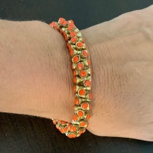 Stella & Dot Gold/Orange Bangle